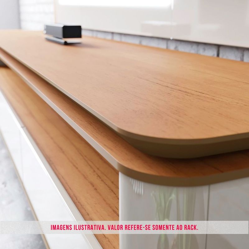 Rack Crono Cor Off White Com Nature 260cm - 75124