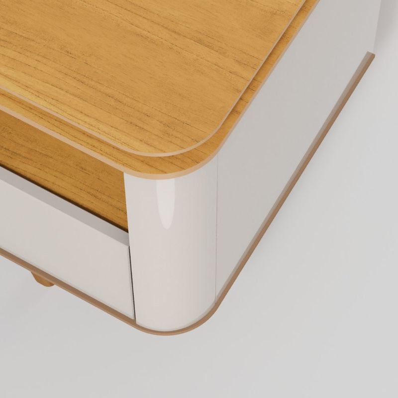 Rack Crono Cor Off White Com Nature 180cm - 75122 75122