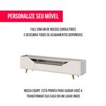 Rack Refúgio Cor Off White 2 Portas 1 Gaveta 260cm Rack Refúgio Cor Off White 2 Portas 1 Gaveta 260cm