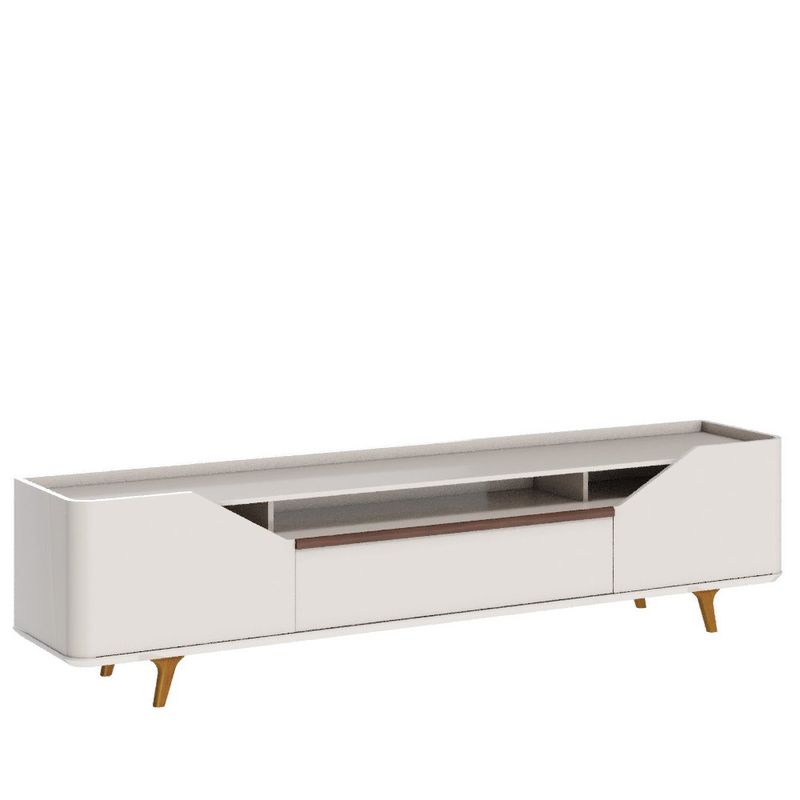 Rack Refúgio Off White 2 Portas 1 Gaveta 220cm - 79144