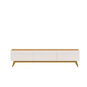 Rack Estar Off White Com Nature 3 Gavetas 220cm - 79166