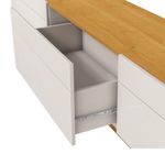 Rack Estar Off White Com Nature 3 Gavetas 220cm - 79166