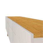 Rack Estar Off White Com Nature 3 Gavetas 220cm - 79166