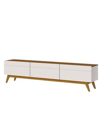 Rack Estar Off White Com Freijo 3 Gavetas 220cm - 79167