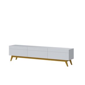 Rack Estar Branco Acetinado 3 Gavetas 220cm - 79168