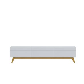 Rack Estar Branco Acetinado 3 Gavetas 220cm - 79168