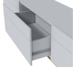 Rack Estar Branco Acetinado 3 Gavetas 220cm - 79168