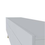 Rack Estar Branco Acetinado 3 Gavetas 220cm - 79168