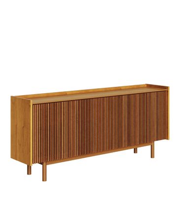 Buffet Abra Ripado Cor Nature 4 Portas 180cm - 76911