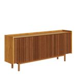 Buffet Abra Ripado Cor Nature 4 Portas 160cm - 78292