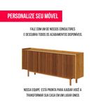 Buffet Abra Ripado Cor Nature 4 Portas 160cm - 78292