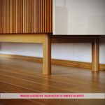 Buffet Abra Ripado Cor Off White 4 Portas 160cm - 79179