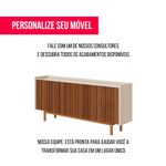 Buffet Abra Ripado Cor Off White 4 Portas 160cm - 79179