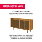 Buffet Abrace Cor Nature Porta Tela Sintetica 4 Portas 180c