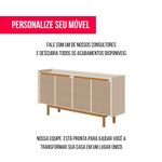 Buffet Abrace Cor Off White Porta Tela Sintetica 4 Portas 1