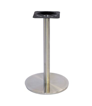 Base de Mesa Bistro Georgia Redonda em Inox - 24998