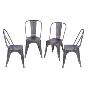 Kit com 4 Cadeiras Iron Bronze - 64612