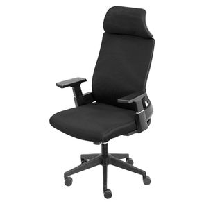 Cadeira Office Norel Sistema Relax Tela Preta - 79360