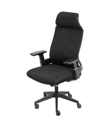 Cadeira Office Norel Sistema Relax Tela Preta - 79360