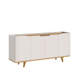 Buffet Crono Cor Off White Com Nature 4 Portas 180cm - 79210