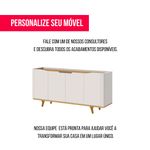 Buffet Crono Cor Off White Com Nature 4 Portas 180cm