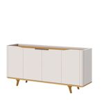 Buffet Crono Cor Off White Com Nature 4 Portas 160cm