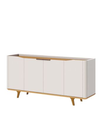 Buffet Crono Cor Off White Com Nature 4 Portas 160cm - 79421