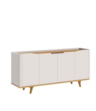 Buffet Crono Cor Off White Com Nature 4 Portas 160cm - 79421