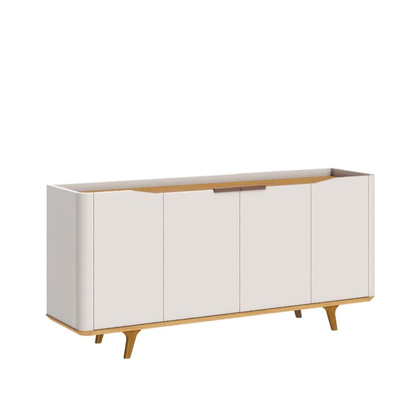 Buffet Crono Cor Off White Com Nature 4 Portas 160cm