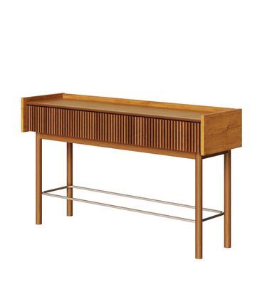 Aparador  Abra Ripado Cor Nature 2 Gavetas 140cm - 76913