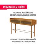 Aparador Abrace Cor Nature Com Tela Sintética 2 Gavetas