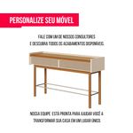 Aparador Abrace Cor Off White Com Nature Tela Sintética