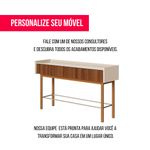 Aparador Abra Ripado Cor Off White Com Nature 2 Gavetas