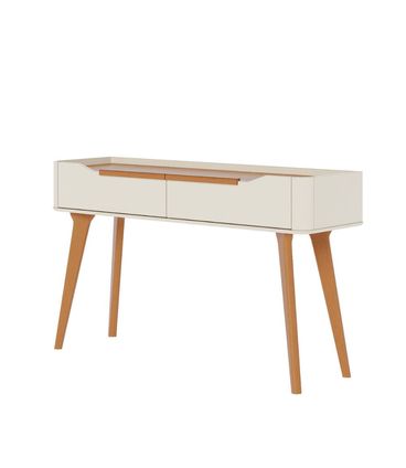 Aparador Crono Cor Off White Com Nature 2 Gavetas 136cm - 75127