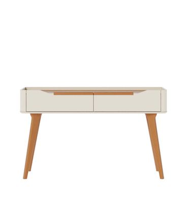 Aparador Crono Cor Off White Com Nature 2 Gavetas 136cm - 75127