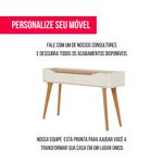 Aparador Crono Cor Off White Com Nature 2 Gavetas 136cm