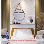 Aparador Estar Cor Off White 2 Gavetas 136cm - 79451