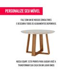 Mesa de Jantar Ondo Off White Com Nature 100cm - 79489