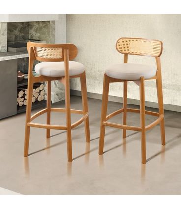 Banqueta com Encosto Serena